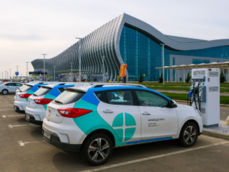 Зарядка электромобилей в аэропорту Симферополь